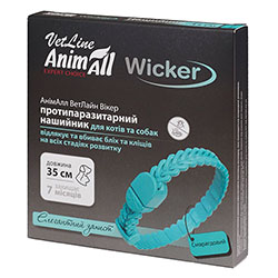 AnimAll VetLine Wicker Ошейник противопаразитарный для собак и кошек, 35 см AnimAll VetLine Wicker Ошейник противопаразитарный для собак и кошек, 35 см