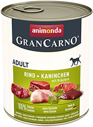 Animonda Gran Carno для собак, с говядиной и кроликом