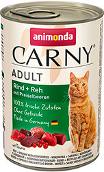 Animonda Carny для кошек, с говядиной, олениной и брусникой