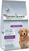 Arden Grange Dog Sensitive Light/Senior Ocean White Fish & Potato