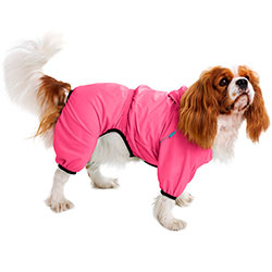 Barksi Textile Комбінезон-дощовик для собак, рожевий