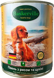 Baskerville Петух с рисом и цукини для собак