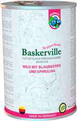 Baskerville Sensitive Оленина з чорницею та спіруліною для собак