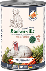 Baskerville Monoprotein Индейка для щенков