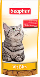 Beaphar Vit-Bits - подушечки з мультивітамінною пастою для котів