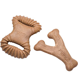 Benebone Puppy Pack Dental Chew & Wishbone Набір жувальних іграшок зі смаком бекону для цуценят