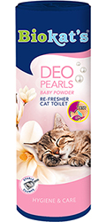 Biokat's DEO Pearls Baby Powder - дезодорант для кошачьего туалета