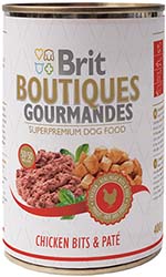 Brit Boutiques Gourmandes Кусочки курицы в паштете для собак