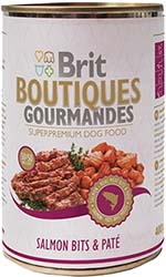 Brit Boutiques Gourmandes Кусочки лосося в паштете для собак