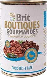 Brit Boutiques Gourmandes Кусочки утки в паштете для собак