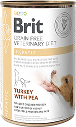 Brit VD Hepatic Dog Cans