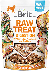 Brit Dog Raw Treat freeze-dried Digestion Лакомства для поддержания пищеварения у собак