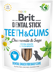 Brit Dog Dental Stick Teeth & Gums Лакомства для поддержания здоровья зубов и десен у собак