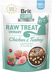 Brit Care Cat Raw Treat freeze-dried Urinary Лакомства для здоровья мочевой системы у кошек