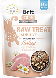 Brit Care Cat Raw Treat freeze-dried Sensitive Лакомства для кошек с чувствительным пищеварением