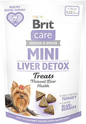 Brit Care Mini Treats Liver Detox Лакомство для детоксикации и поддержания здоровья печени у собак мелких пород