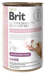 Brit Veterinary Diet Hypoallergenic Dog Cans Lamb