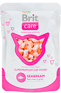 Brit Care Кусочки с морским окунем в соусе для кошек, пауч