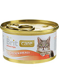Brit Care Консерва с куриным филе и рисом для кошек