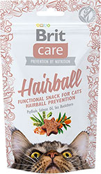 Brit Care Cat Snack Hairball Лакомства для выведения шерсти из желудка кошек
