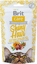 Brit Care Cat Snack Shiny Hair Ласощі для підтримання краси шерсті у котів