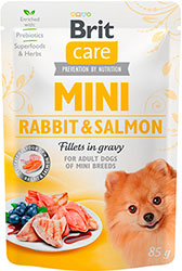 Brit Care Dog Mini Fillets In Gravy з кроликом та лососем для собак