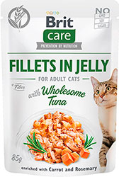Brit Care Cat Fillets In Jelly с тунцом для кошек
