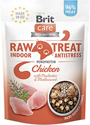 Brit Care Cat Raw Treat freeze-dried Indoor & Antistress Лакомства для уменьшения стресса у кошек