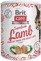 Brit Care Cat Snack Superfruits Lamb Лакомство для взрослых кошек