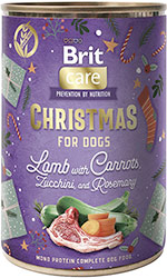 Brit Care Mono Protein Dog Christmas Dinner з ягням, морквою, цукіні та розмарином