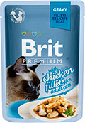 Brit Premium Куряче філе в соусі для котів