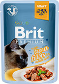 Brit Premium Філе тунця в соусі для котів