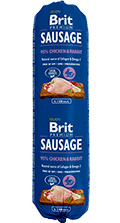 Brit Premium Sausage с курицей и кроликом для собак