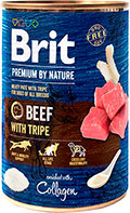 Brit Premium by Nature с говядиной и рубцом для собак