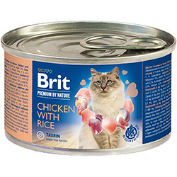 Brit Premium by Nature Cat с курицей и рисом для кошек