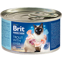 Brit Premium by Nature Cat с форелью и печенью для кошек
