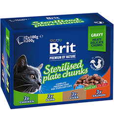Brit Premium "Сімейна тарілка" для стерилізованих котів