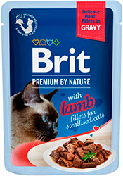 Brit Premium Філе ягняти в соусі для стерилізованих котів
