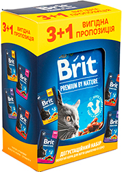 Brit Premium "Дегустаційний набір" Шматочки в соусі для дорослих котів