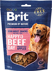 Brit Premium by Nature Semi-moist Snacks Beef with Apples