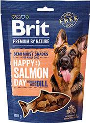 Brit Premium by Nature Semi-moist Snacks Salmon with Dill