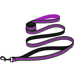 Bronzedog Mesh 2in1 Поводок для собак, фиолетовый