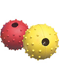 Camon Мяч резиновый с шипами и колокольчиком