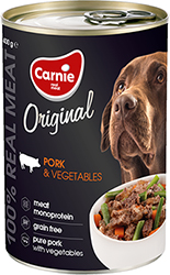 Carnie Original Mono Protein Свинина с овощами для собак