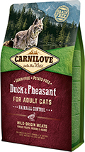 Carnilove Cat Duck & Pheasant Hairball Control