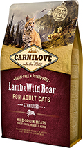 Carnilove Cat Lamb & Wild Boar Sterilised