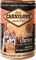 Carnilove Grain Free Puppy с лососем и индейкой