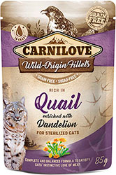 Carnilove Rich In Quail with Dandelion Cat Sterilized