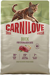 Carnilove True Fresh Cat Sterilised Duck