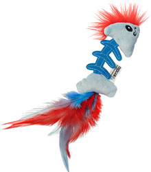 Catstages Feather Fish Bone Іграшка "Рибка" з пір'ям для котів